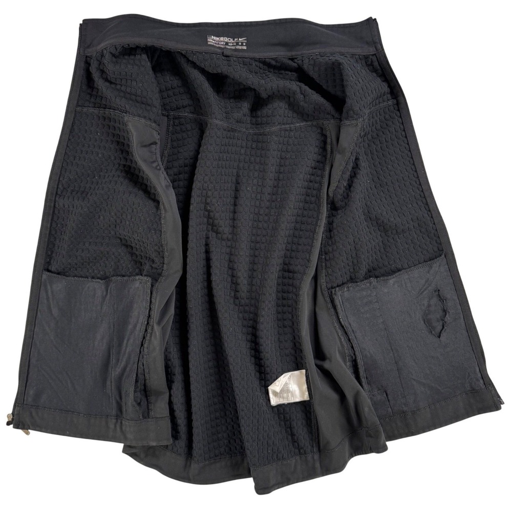 Nike Golf NikeFIT Dry Womens M Black Full Zip Textured Performance Vest - Picture 4 of 8